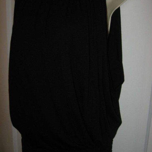 DVF Diane Von Furstenberg AZAHAR Black Jersey Tunic Mini Dress Top - Picture 7 of 10